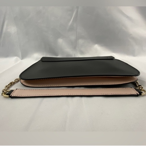 Kate Spade Liz Putnam black and light pink shoulder clutch purse - Picture 14 of 14